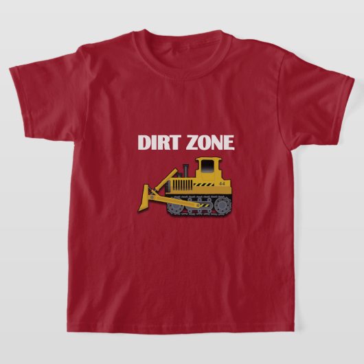 Dirt Zone (Bulldozer) - Kinderen Basic T-Shirt (Laagn)