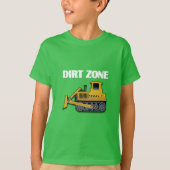 Dirt Zone (Bulldozer) - Kinderen Basic T-Shirt (Voorkant)