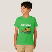 Dirt Zone (Bulldozer) - Kinderen Basic T-Shirt (Voorkant volledig)