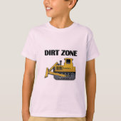 Dirt Zone (Bulldozer) - Kinderen Basic T-Shirt (Voorkant)