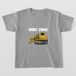 Dirt Zone (Bulldozer) - Kinderen Basic T-Shirt