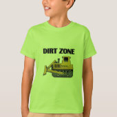 Dirt Zone (Bulldozer) - Kinderen Basic T-Shirt (Voorkant)