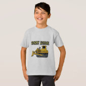 Dirt Zone (Bulldozer) - Kinderen Basic T-Shirt (Voorkant volledig)