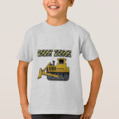 Dirt Zone (Bulldozer) - Kinderen Basic T-Shirt (Voorkant)