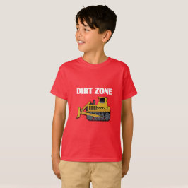 Dirt Zone (Bulldozer) - Kinderen Basic T-Shirt