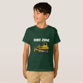 Dirt Zone (Bulldozer) - Kinderen Basic T-Shirt (Voorkant volledig)