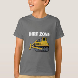 Dirt Zone (Bulldozer) - Kinderen Basic T-Shirt