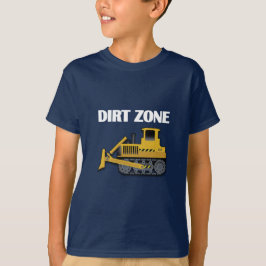 Dirt Zone (Bulldozer) - Kinderen Basic T-Shirt
