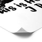 Dirtbike Dit is hoe ik Dirt Biker rolt Poster (Hoek)