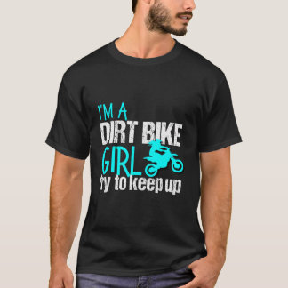 Dirtbike hoodie voor vrouwen meisje grappige motor t-shirt
