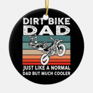 Dirtbike Motocross Dirt bike dad MX  Keramisch Ornament