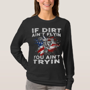 Dirtbike Motocross MX Als de vuil in je gezicht zw T-shirt