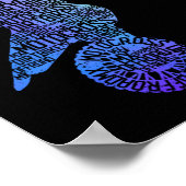 Dirtbike Motocross-vorm MX Dirt Bike Rider Moto Poster (Hoek)