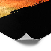 Dirtbiker Duo Red en Oranje Grunge Poster (Hoek)