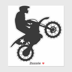 DIRTBIKER MOTORCYCLUS STICKER DECAL