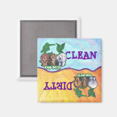 Dirte Clean Dishes Oh mijn Magneet (Voorkant / Achterkant)