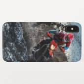 Dirte fietserrider gooit kussen Case-Mate iPhone case (Achterkant (horizontaal))