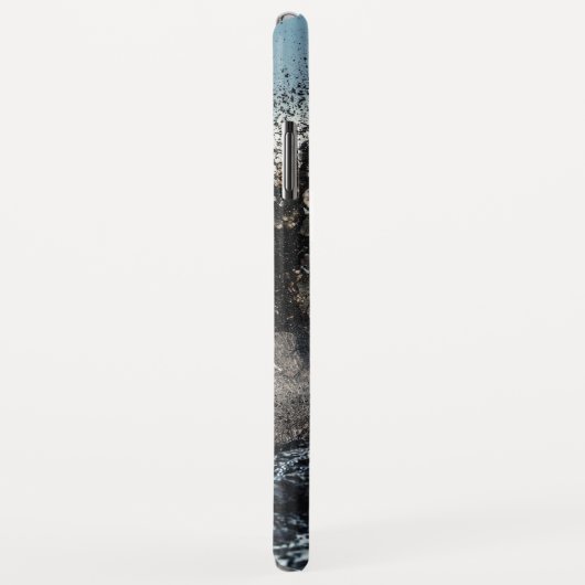 Dirte fietserrider gooit kussen Case-Mate iPhone case (Achterkant/rechts)