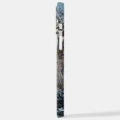 Dirte fietserrider gooit kussen iPhone hoesje (Linkerkant)