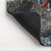 Dirte fietserrider gooit kussen muismat (Hoek)