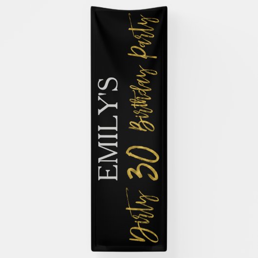 Dirty 30 aankondigingspartij banner (Verticaal)