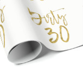 Dirty 30 | Dirty Thirty Wrapping Paper Cadeaupapier (Rol Hoek)