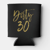 Dirty 30 Gold Foil Verjaardag Koelbox Blikjeskoeler (Voorkant)
