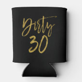 Dirty 30 Gold Foil Verjaardag Koelbox Blikjeskoeler (Achterkant)