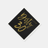 Dirty 30 Gold Foil Verjaardag servetten (Hoek)