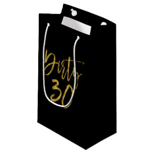 Dirty 30 Gold Folie Verjaardag Gift Bag Klein Cadeauzakje