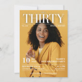 Dirty 30 Magazine Newspaper 30th Birthday Foto Kaart (Voorkant)