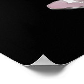 Dirty 30 Roze en Zwarte Coquette Poster (Hoek)