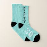 Dirty 30 Turning 30 30th Birthday Party Favor Sokken<br><div class="desc">Begin te vieren wanneer je je verjaardagsokken draag. Het perfecte cadeau om jezelf te geven of te behandelen. Pas hen aan zoals u kiest, komen de sokken in een verscheidenheid van grootte, en kunnen hen om het even welke kleur maken! Zoek naar andere leuke ideeën die deel uitmaken van het...</div>