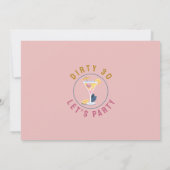 Dirty 30 vrouwen Verjaardag Dertig cocktails Foto Kaart (Achterkant)