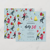 Dirty 30th Birthday Party Invitation Kaart (Voorkant / Achterkant)