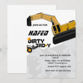 Dirty 3rd-Y derde verjaardag uitnodiging (Voorkant / Achterkant)