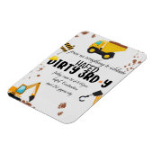 Dirty 3rd-Y derde verjaardag uitnodiging Magneet (Linkerzijde)