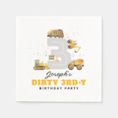 Dirty 3rdy Birthday Party Napkin Servet (Voorkant)