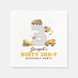 Dirty 3rdy Birthday Party Napkin Servet