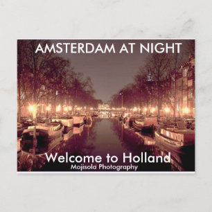 Dirty 3Tall Boxes Briefkaart - AMSTERDAM BIJ NACHT
