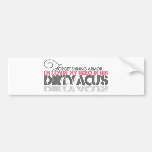 Dirty ACU's Bumpersticker (Voorkant)