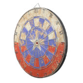 Dirty and cracked Texas flag Dartbord (Voorkant Rechts)