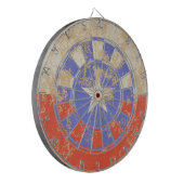 Dirty and cracked Texas flag Dartbord (Voorkant Links)