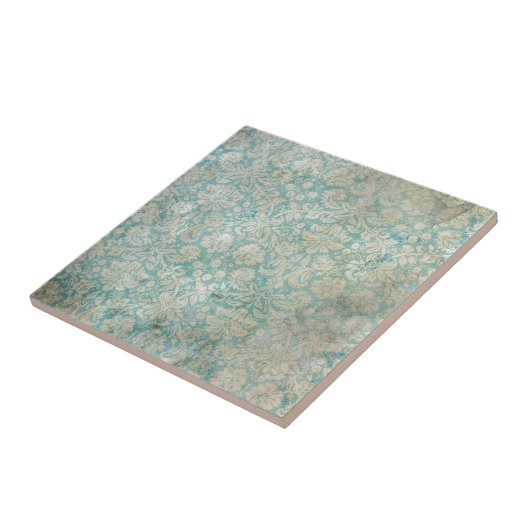 Dirty aqua behang tegeltje (Zijkant)