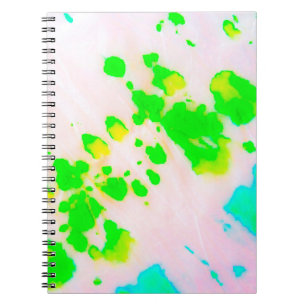 Dirty Art Graffiti. Abstracte decoratieve zonnige  Notitieboek