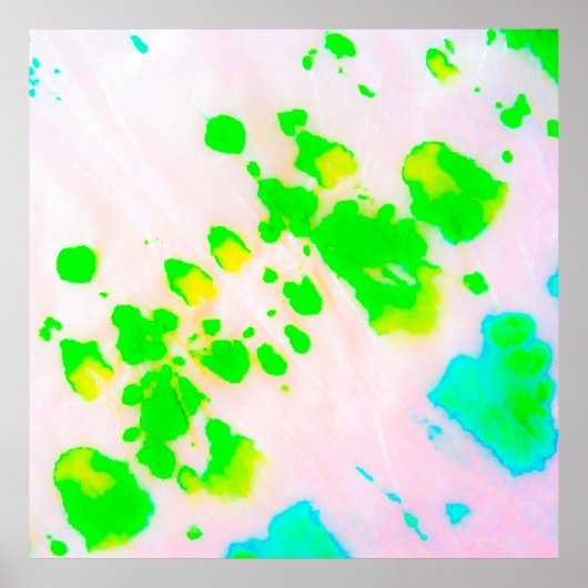 Dirty Art Graffiti. Abstracte decoratieve zonnige Poster (Voorkant)