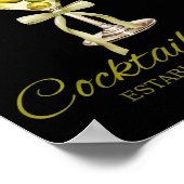 Dirty Bachelorette Martini Tail Club Martini Drink Poster (Hoek)