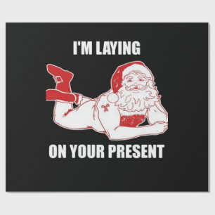 Dirty Bad Naughty Santa Cadeaupapier