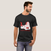 Dirty Bad Naughty Santa Funny Adults Husband Chris T-shirt (Voorkant volledig)