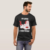 Dirty Bad Naughty Santa Funny Adults Husband Chris T-shirt (Voorkant volledig)
